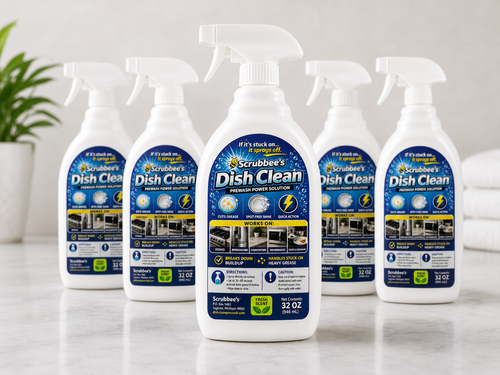 Scrubbee’s Dish Clean Prewash Power Spray – Grease Cutting Kitchen Cleaner